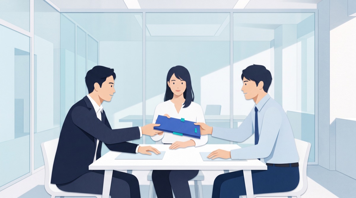 複数人で営業するBtoBチームの業務イメージ（AI生成・想定ケース）